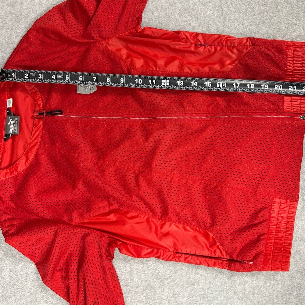 PUMA x Ferrari Jacket Womens S Red Full Zip Lightweight Motorsport Racing - Picture 13 of 16